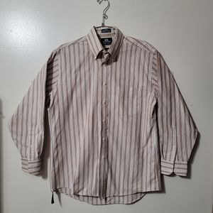 Stafford-Dress shirt size 16 (32-33), long sleeves, vertical stripes